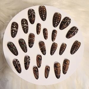 New 24pc false Christmas nails